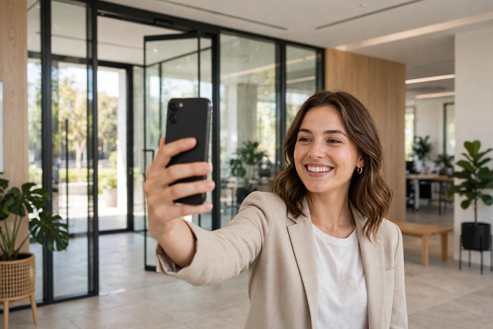 Employee selfie check-in with HDeBooks Secure Attendance