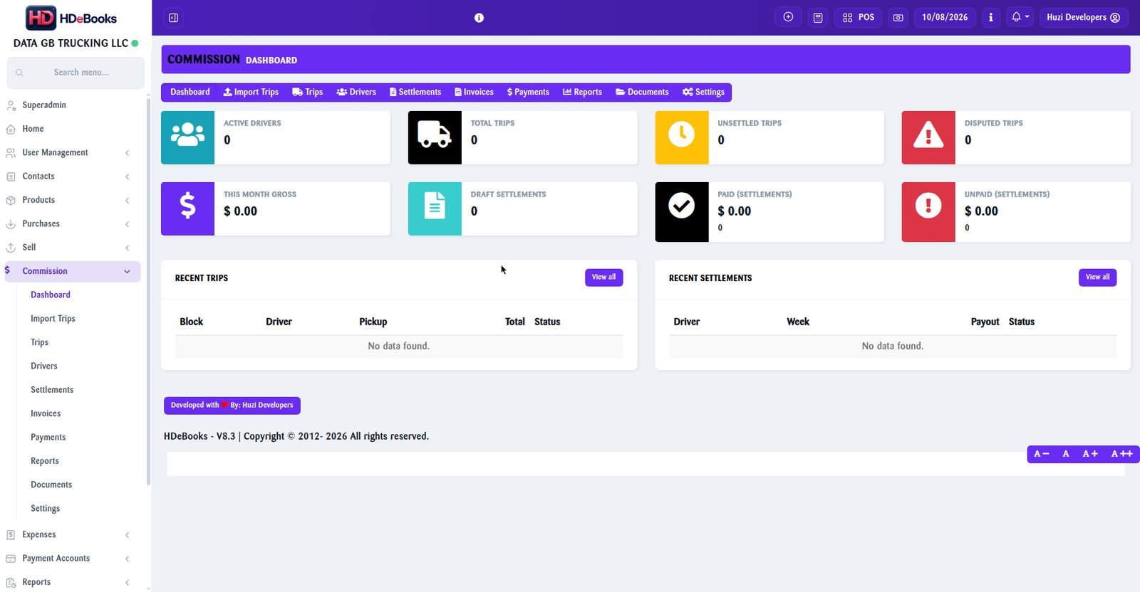 Real screenshot — HDeBooks Amazon Relay commission dashboard