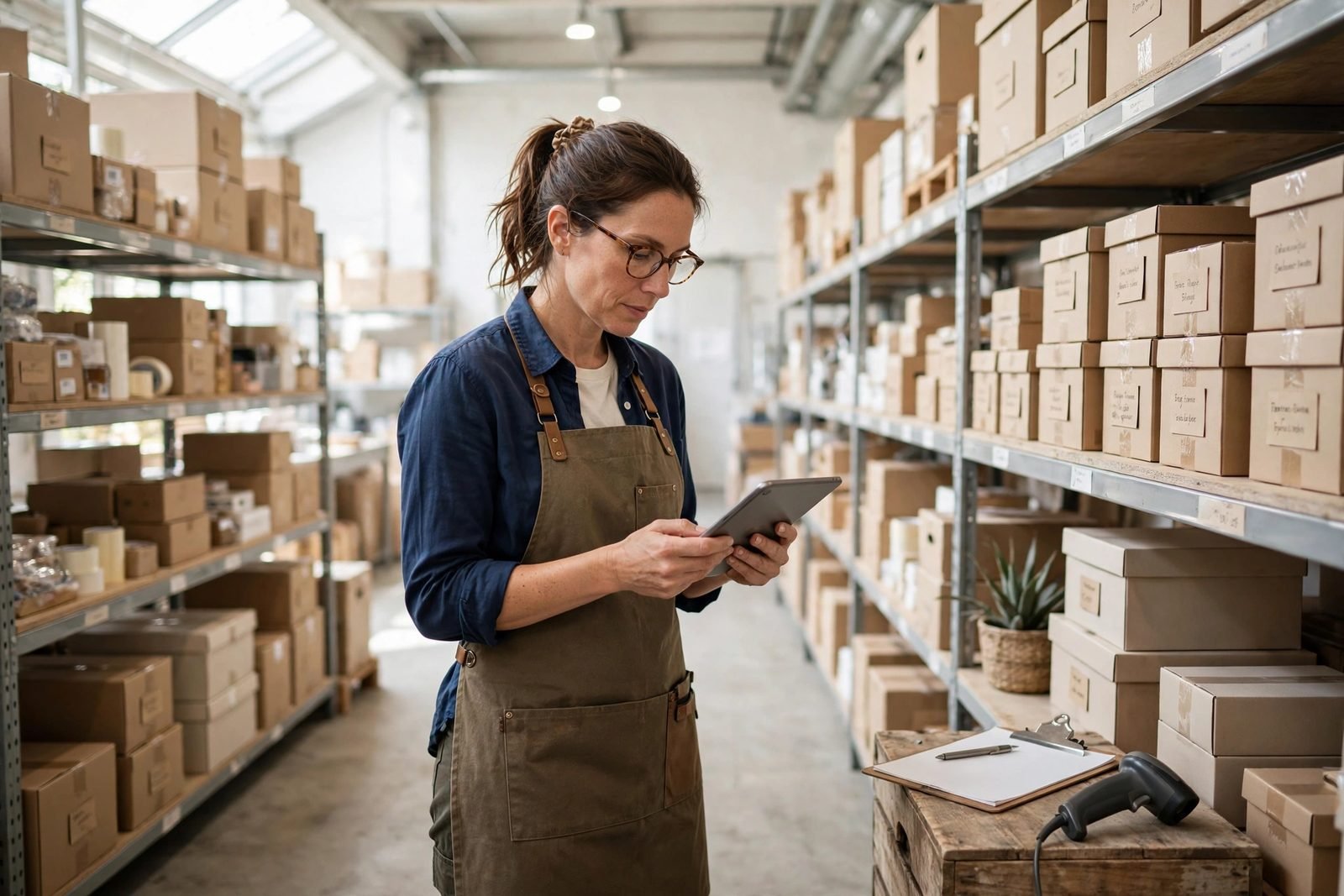 Warehouse stock managed with HDeBooks